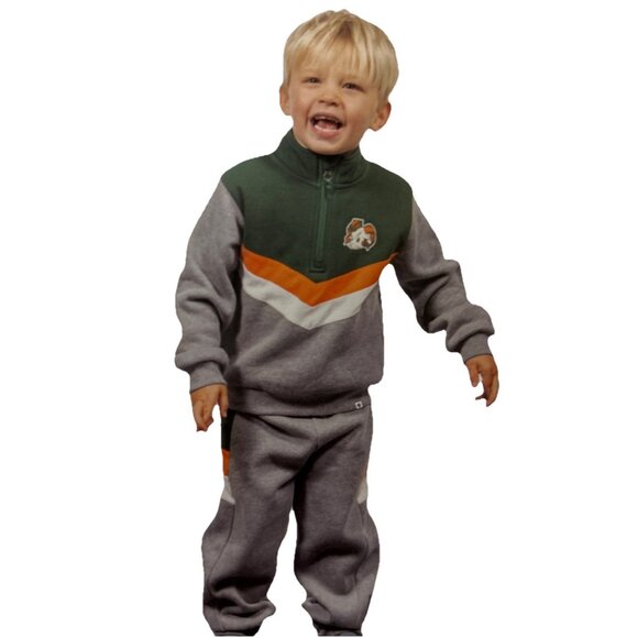 NEW Colorado State Rams The Yard 1/4 Zip Sweatshirt Sweatpants Outfit Boys 3T - Picture 6 of 13